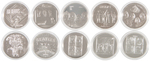 "THE BEATLES SILVER COIN SERIES COMMEMORATIVE COIN SET."