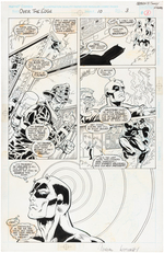 DAREDEVIL "OVER THE EDGE" #10 COMIC PAGE ORIGINAL ART.