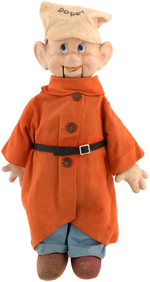 "SNOW WHITE AND THE SEVEN DWARFS" DOPEY VENTRILOQUIST DOLL BY IDEAL.