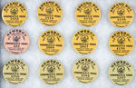 "NEWS BOY" & "ERRAND BOY" RICHMOND VA. "CHILD LABOR" PERMIT BUTTONS.