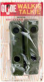 "GI JOE BACKYARD PATROL WALKIE TALKIES SEALED ON CARD.