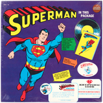 SUPERMAN FACTORY-SEALED VIEWMASTER/RECORD SET/COLORING SET.