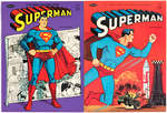 SUPERMAN & SUPERBOY WHITMAN COLORING BOOKS & BOXED CRAYONS.