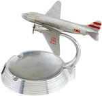 TWA DC-3 PASSENGER AIRPLANE PROMOTIONAL FIGURAL ASHTRAY.