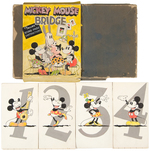 "MICKEY MOUSE BRIDGE" ALL ORIGINAL ART PROTOTYPE SET FROM 1930.