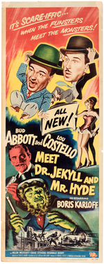 "ABBOTT AND COSTELLO MEET DR. JEKYLL AND MR. HYDE" INSERT MOVIE POSTER.