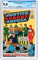 "JUSTICE LEAGUE OF AMERICA" #8 DECEMBER 1961-JANUARY 1962 CGC 9.0 VF/NM.