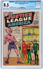 "JUSTICE LEAGUE OF AMERICA" #11 MAY 1962 CGC 8.5 VF+.