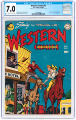 "WESTERN COMICS" #5 SEPTEMBER-OCTOBER 1948 CGC 7.0 FINE/VF.
