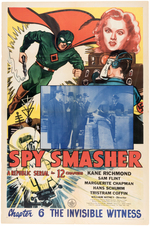 "SPY SMASHER" MOVIE SERIAL POSTER.