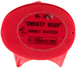 "SMOKEY BEAR" BRADLEY WATCH IN PLASTIC CASE.