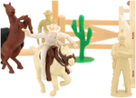 "LONE RANGER RODEO" #3696 BOXED PLAYSET BY MARX.