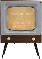 "CANADA DRY BOURBON" TV SET HEAT-MOTION LAMP.