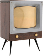 "CANADA DRY BOURBON" TV SET HEAT-MOTION LAMP.