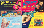 "STAR TREK TRACER GUN & TRACER-SCOPE" SPACE RIFLE RETAILER'S PROMOTIONAL SHEET PAIR.