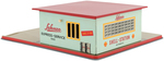 SCHUCO "EXPRESS SERVICE" STATION BOXED PLAYSET WITH SHELL GASOLINE GRAPHICS.