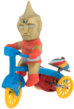 "SPECTREMAN" BOXED WIND UP TRICYCLE.