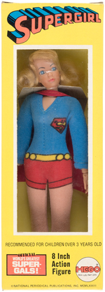 MEGO SUPERGIRL SILKSCREEN IN BOX.