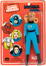 MEGO INVISIBLE GIRL ON CARD.