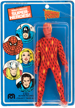 MEGO HUMAN TORCH ON CARD.