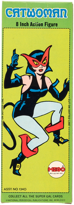 MEGO CATWOMAN IN BOX SCREENPRINTED FLESH LEG VARIETY.