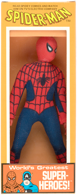 MEGO SPIDER-MAN IN ELECTRIC COMPANY BOX.