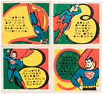 "SUPERMAN-TIM PRESS CARD" WITH STAMPS.