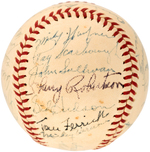 "1947 WASHINGTON SENATORS" TEAM SIGNED BASEBALL.