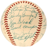 "1953 WASHINGTON SENATORS" TEAM SIGNED BASEBALL.