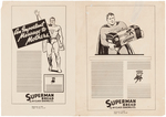 SUPERMAN BREAD EXTENSIVE PROMOTIONAL PAPER LOT.