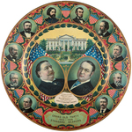 CLASSIC TAFT/SHERMAN JUGATE TIN LITHO PLATE.