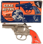 "GENE AUTRY REPEATING CAP PISTOL JR. MODEL" BOXED.