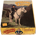 "HOPALONG CASSIDY" BOXED COWBOY BOOTS.