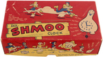 "SHMOO" BOXED CLOCK (RARE YELLOW COLOR VARIETY).