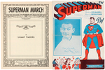 SUPERMAN 1940s SHEET MUSIC PAIR.