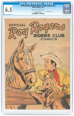 "ROY ROGERS RIDERS CLUB" POST'S CEREALS PREMIUM CLUB KIT & CGC COMIC.