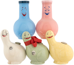 SHMOO FIGURAL CERAMIC/GLASS LOT.