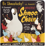 "LI'L ABNER'S MYSTIC SHMOO CHAIN" KEYCHAIN DISPLAY.