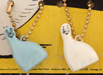 "LI'L ABNER'S MYSTIC SHMOO CHAIN" KEYCHAIN DISPLAY.