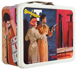 "SECRET AGENT WITH THE SECRET CODER" METAL LUNCHBOX WITH THERMOS.
