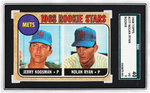 1968 TOPPS NOLAN RYAN ROOKIE CARD SGC 40 VG 3.