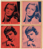 MOVIE STAR STRIP CARDS INCLUDING SGC GRADED BORIS KARLOFF.