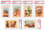 “ROY ROGERS POP-OUT CARD” POST CEREAL PREMIUM SET (MOSTLY PSA GRADED).