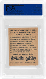 “HOPALONG CASSIDY” SCARCE FOIL GUM CARD PSA GOOD 2.