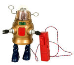 PISTON ACTION BATTERY OPERATED ROBOT.