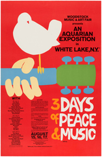 WOODSTOCK FESTIVAL POSTER (FIRST PRINTING).