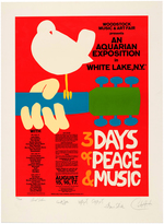 "WOODSTOCK" LIMITED EDITION SIGNED POSTER.