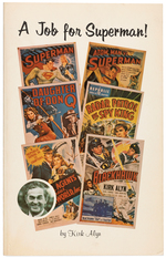 "A JOB FOR SUPERMAN" KIRK ALYN PERSONALLY OWNED & ANNOTATED BOOK.