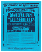 ARTIST SIGNED 1978 FINAL WINTERLAND CONCERT POSTER FEATURING THE GRATEFUL DEAD.