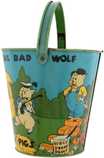 "THREE LITTLE PIGS - WHO'S AFRAID OF THE BIG BAD WOLF" SAND PAIL.